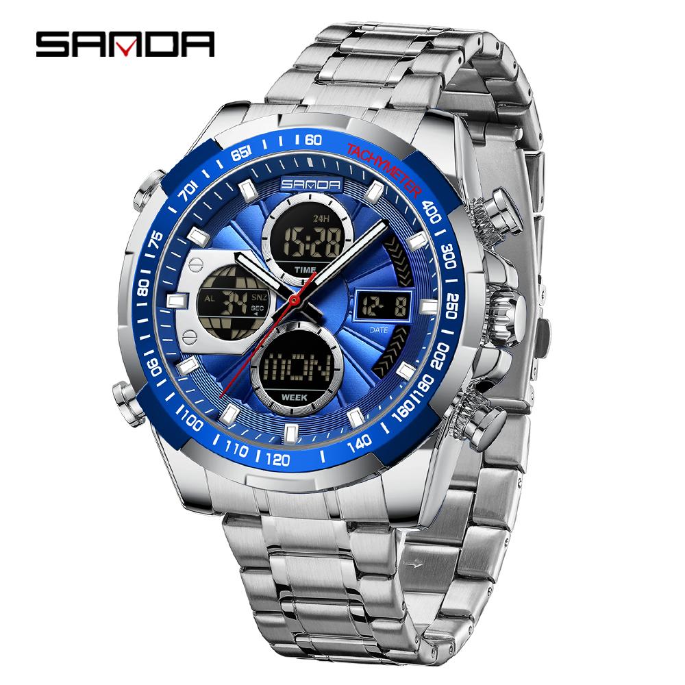Digital LED Watch Men Sport Quartz Wristwatch Luxury Stopwatch Waterproof Male Electronic Clock