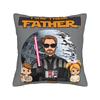 Father Day Dad Est Papa Pillow Cover Funny Pillow Case For Chair Sofa Home Decor Square Pillowcases Gift