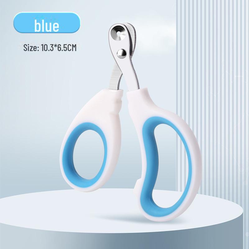 Tiernagelschere mit rundem Loch, Anti-Blut-Positionierung, sicher für Katzen und Hunde, Anti-Splitter-Edelstahlkopf.