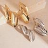Exaggerated Design Twisted Leaf Earrings Light Luxury Vintage Dangle Earrings  Women