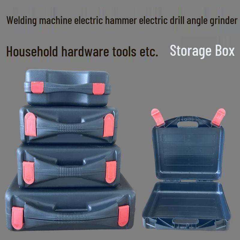Electric Hammer Tool Storage Box - Durable Plastic Toolbox for Welding and Power Tools.