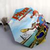 Pippi Longstocking, Treasure Automatic Opening and Closing Umbrella, Compact Travel Umbrella, Lightweight and Portable, Suitable for Beach C