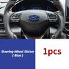 ABS Emblem for Hyundai Elantra Accent I20 I30 Sonata Mistra Lafesta Veloster Tucson Car Steering Wheel Cover Decals Logo Sticker b1