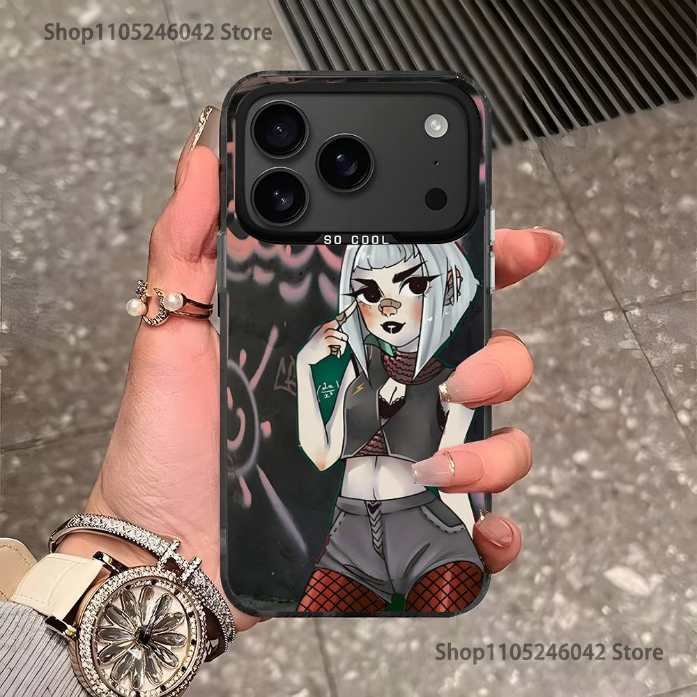 P-Poshlaya M-Molly Band For Black Candy Matte Cover iPhone 17,16,15,14,13,12,11,Pro,MAX,Plus