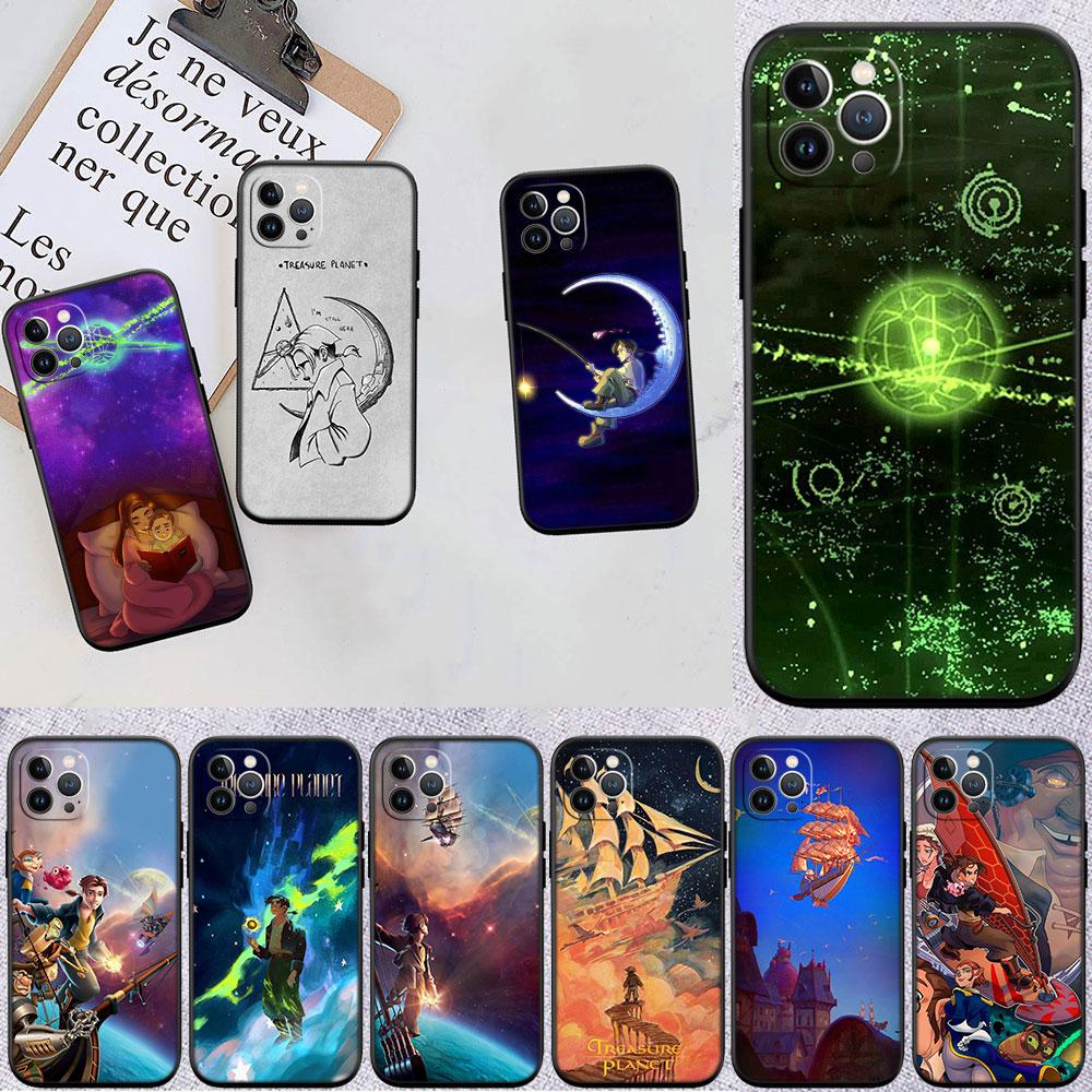 CJ101 Treasure Planet Soft Shell Phone Case for iPhone 16 15 14 13 12 Pro Max Plus Mini