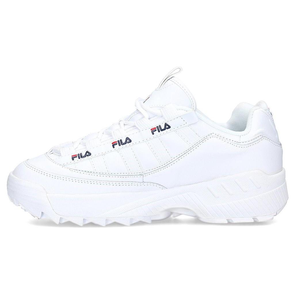 

New FILA D Formation Abrasion Resistant Low top Chunky Sneakers Men s White 1CM00489125 42.5