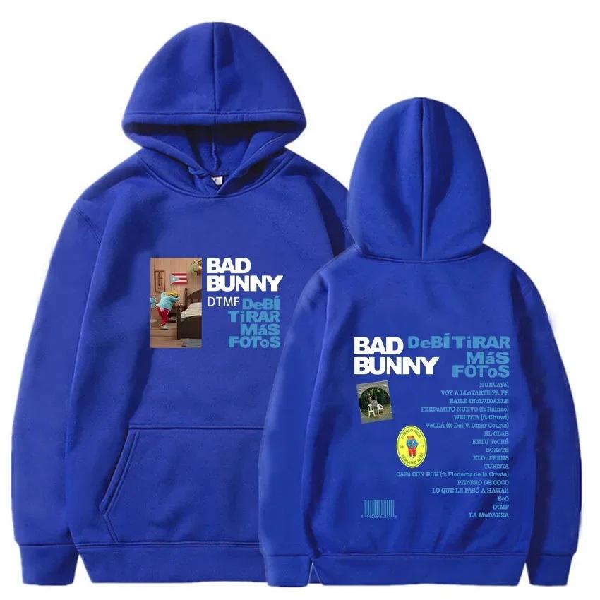 Bad Bunny Album DTMF Loose Hoodie with Fashionable Print Autumn/winter Long-sleeved Men Hoodie Fashionable, Warm and Comfortable