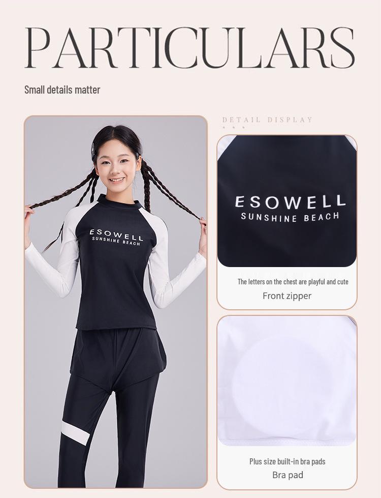 2025 Dreiteiliges Badeanzug-Set für Mädchen für Teenager - Geteiltes Design für mittlere und große Kinder