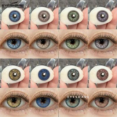 Colored Contact Lenses Purple Comfort Colored Contact Lenses Green Fashion Colored Contact Lenses Brown Natural Eye Soft Lenses 1 Pair
