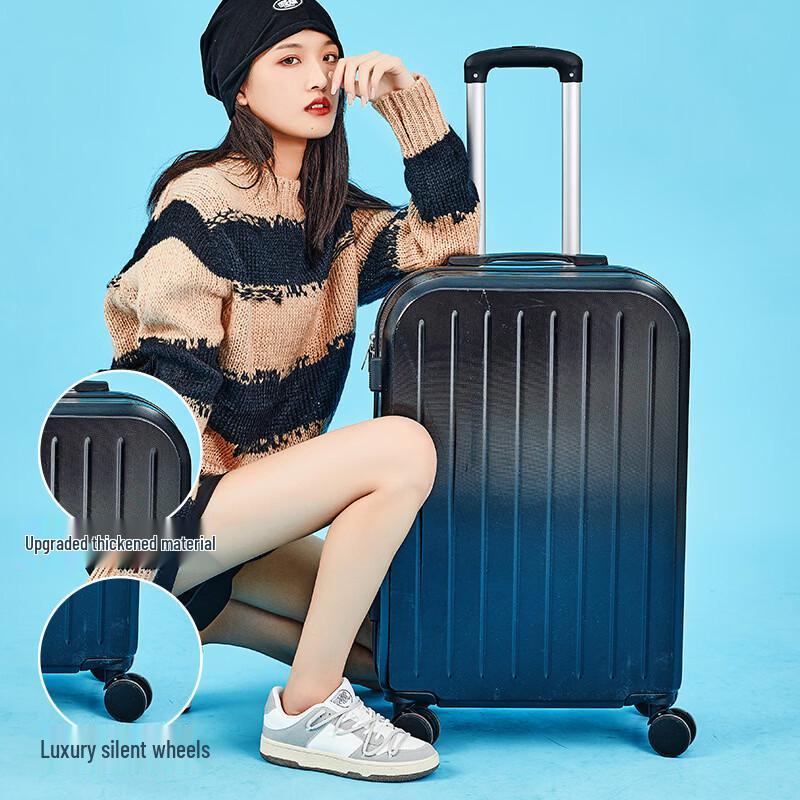 PACKAGE FASHION Smart Charging Cupholder Travel Suitcase 20 inch