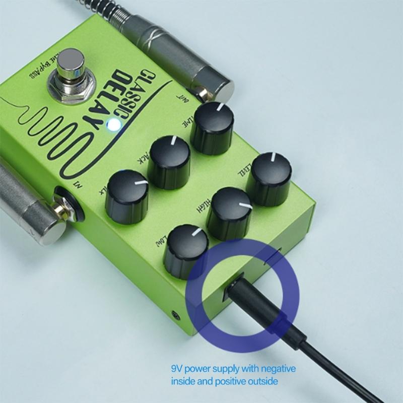 Small Delay Effect Pedal Guitar Amplifier Simulation Pedal Distortion Pedal for Guitarists and Music Creators
