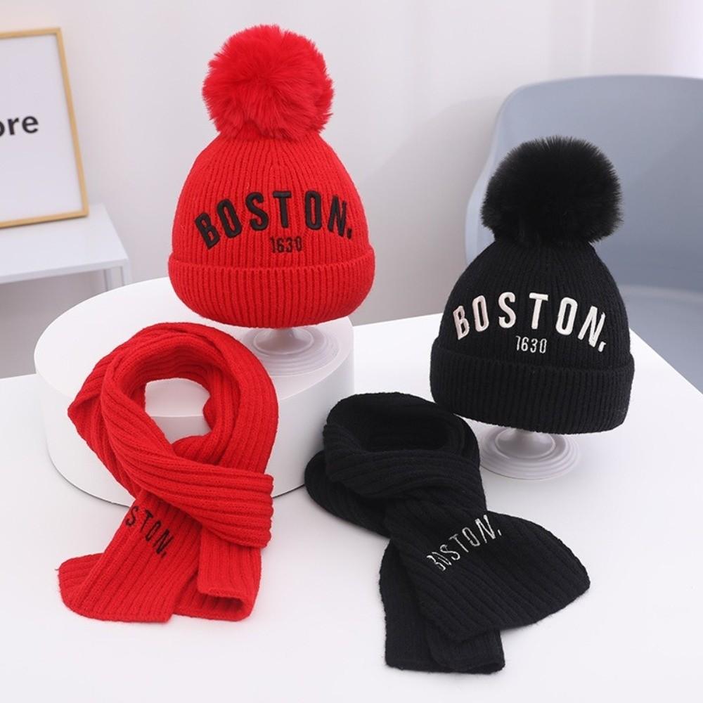 Warm Scarf Hat Set Windproof Ear Protection Hat New Neck Warmer Kids