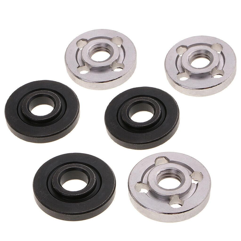 Accessories Flange Nuts 6pcs Angle grinder Steel Lock Toothless Toothed