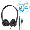 Universal Type-C 3.5mm Over-Ear Headset for Calls, Learning, and Work Meetings - USB Compatible