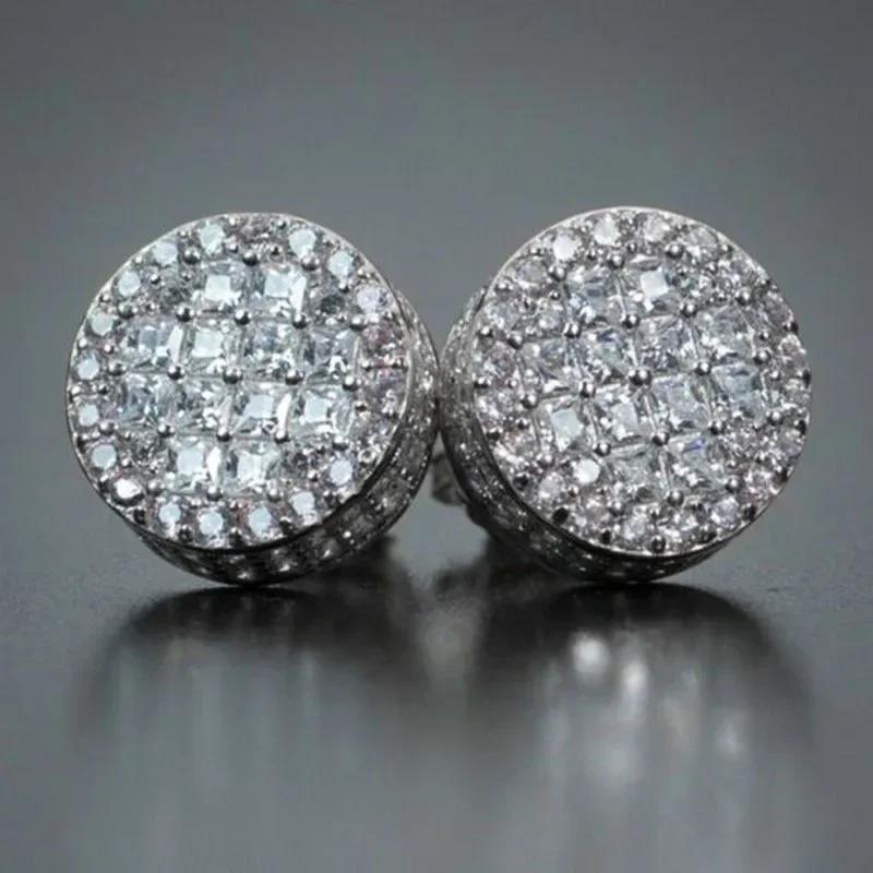 New Elegant Design Square Zircon Temperament Earrings, New High-End, Dazzling, Luxurious And Exquisite Accessories