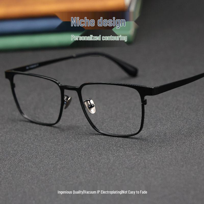 Ultra-light Polygonal Titanium Glasses Frame for Men and Women