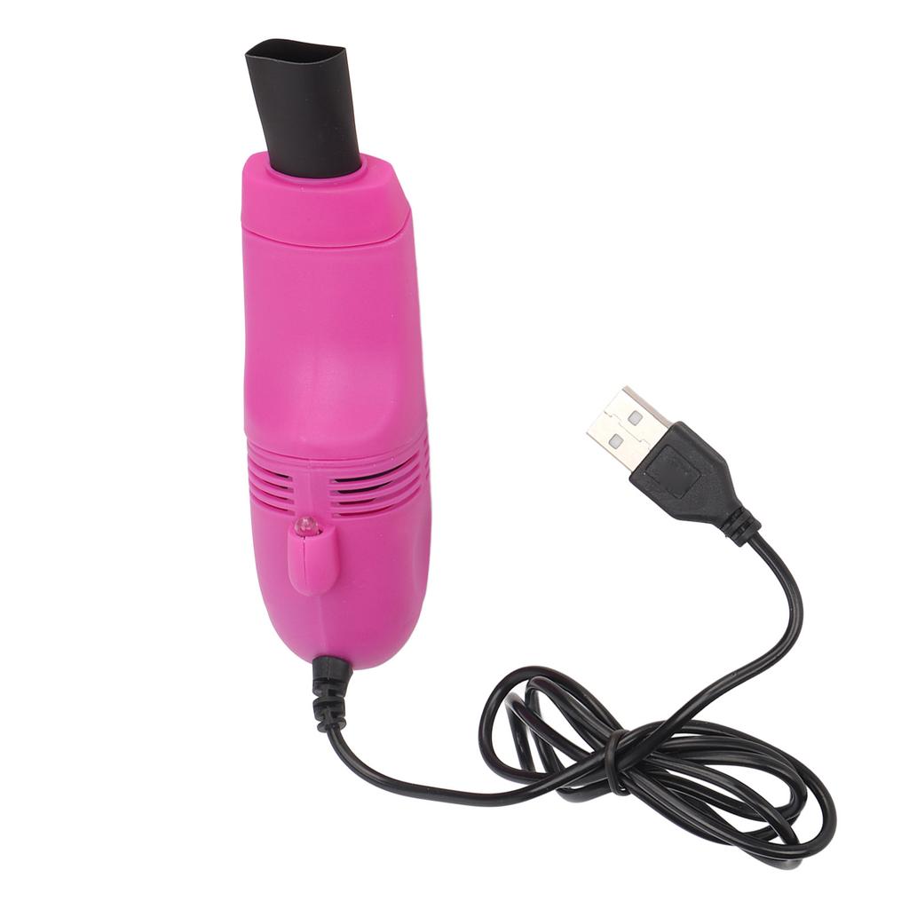 Mini čistič klávesnice Ruční Mini USB vysavač s velkým sáním pro nehtové umění Počítač Růžově červená