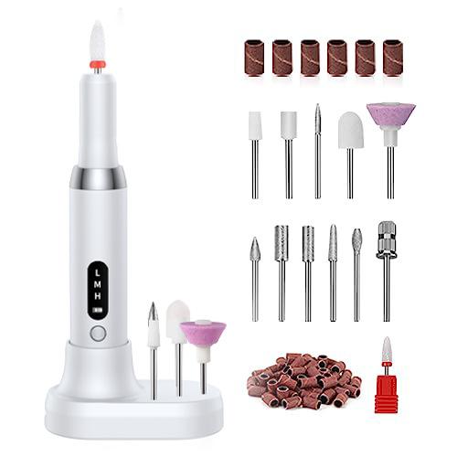 

Professional Electric Nail Drill And Nail File Machine - Manicure Drill For Polish Grinding Art With Dead-Skin-Removal Bits белый