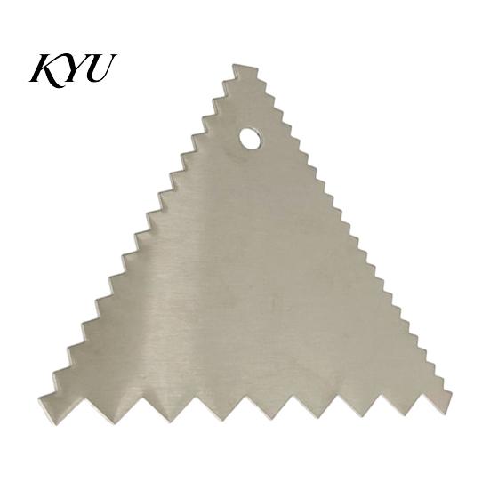 Cake Decorating Comb Stainless Steel Scraper with Multi-faceted Sawtooth, Rectangle/Pentagon/Triangle/Semi-circle Shape Cream Multipurpose Kitchen