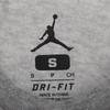 Nike Men's Jordan Dri-Fit Solid Color Quick Dry Round Neck Short Sleeve Gray T-Shirt 743037-063