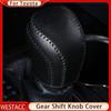 Echtes Leder-Auto-Schaltkragen-Kasten-Schaltknauf-Kopf-Abdeckung für Toyota Camry 70 Corolla AT