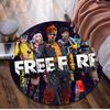 1Pc  Free Fire Circular Print Rug - Home Decoration Carpet For Living Room Bedroom Flooring Computer Chair Area Rug