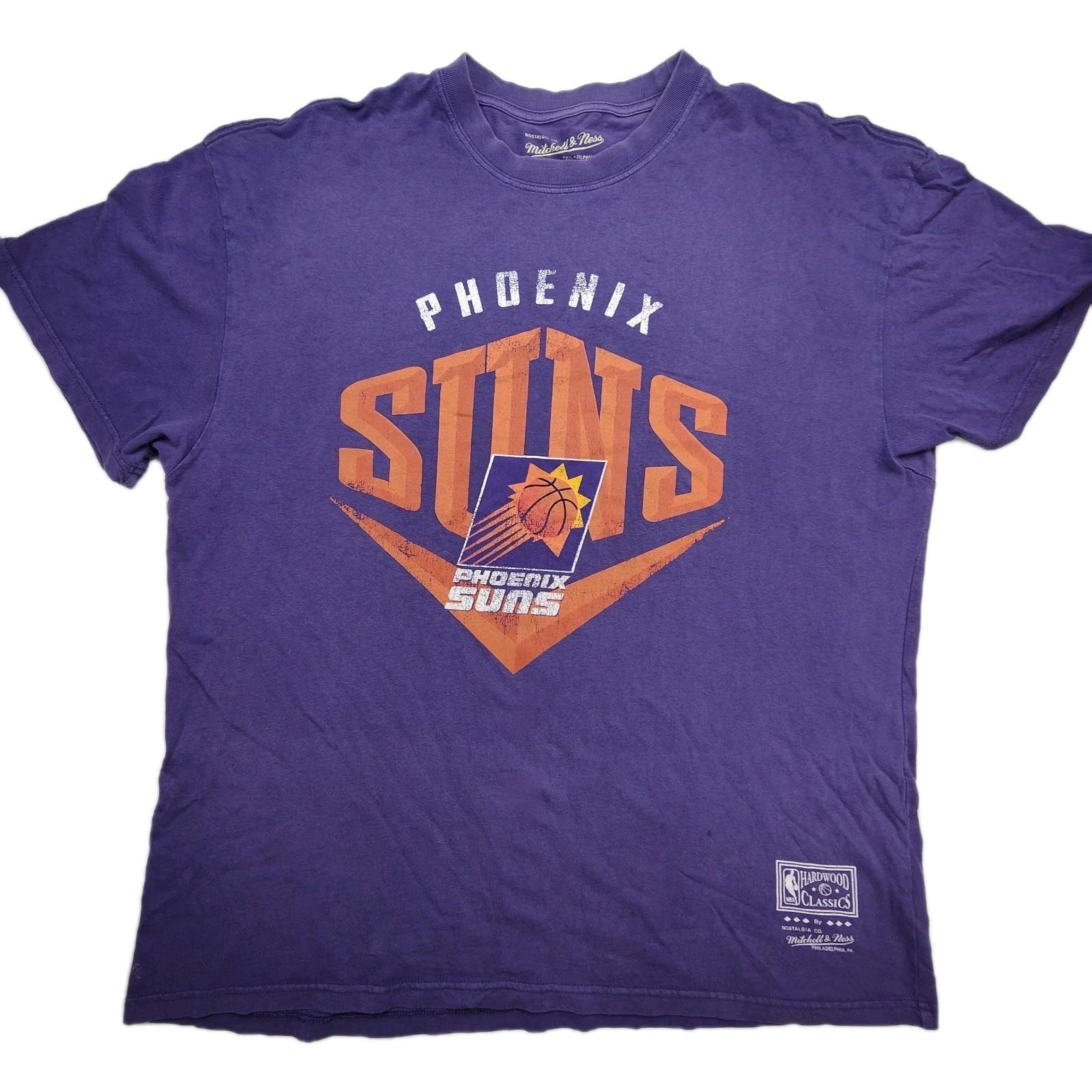 Mitchell Ness Phoenix Suns T-shirt Men s XL Purple Basketball NBA Street Gym S