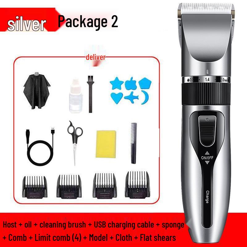 Professional Electric Hair Clipper for Salon & Home Use – Ideal for Bald and Oil Head Styles, Men's Grooming Tool