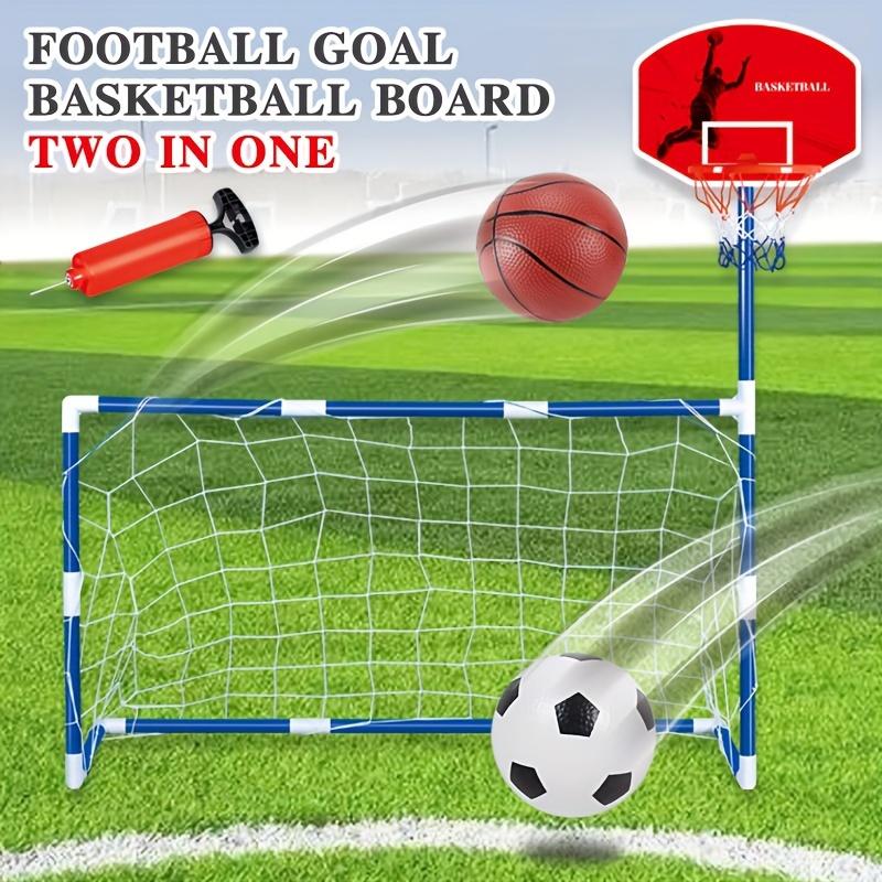 2-in-1 Soccer Goal & Basketball Hoop: Fun Parent-Child Interactive Sports Toys for Kids! Sensory Integration Training, Gift