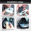 ZIMISI Fan-Shaped Blind Spot Car Mirror, 2" HD Glass Wide Angle Convex Mirror with Adjustable Stick, 360 Degree Frameless Rear View Mirrors for Car,