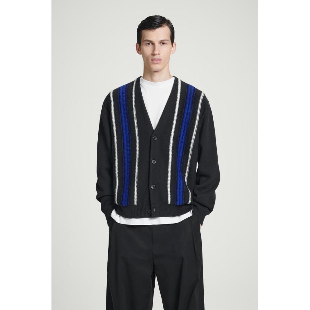 

COS Японский кардиган с двойной полоской navystripe/S