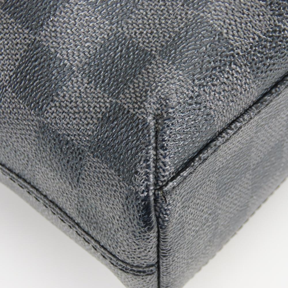 Used LOUIS VUITTON Shoulder Bag Mick MM N41106 Damier Grafitte black Dark gray Messenger