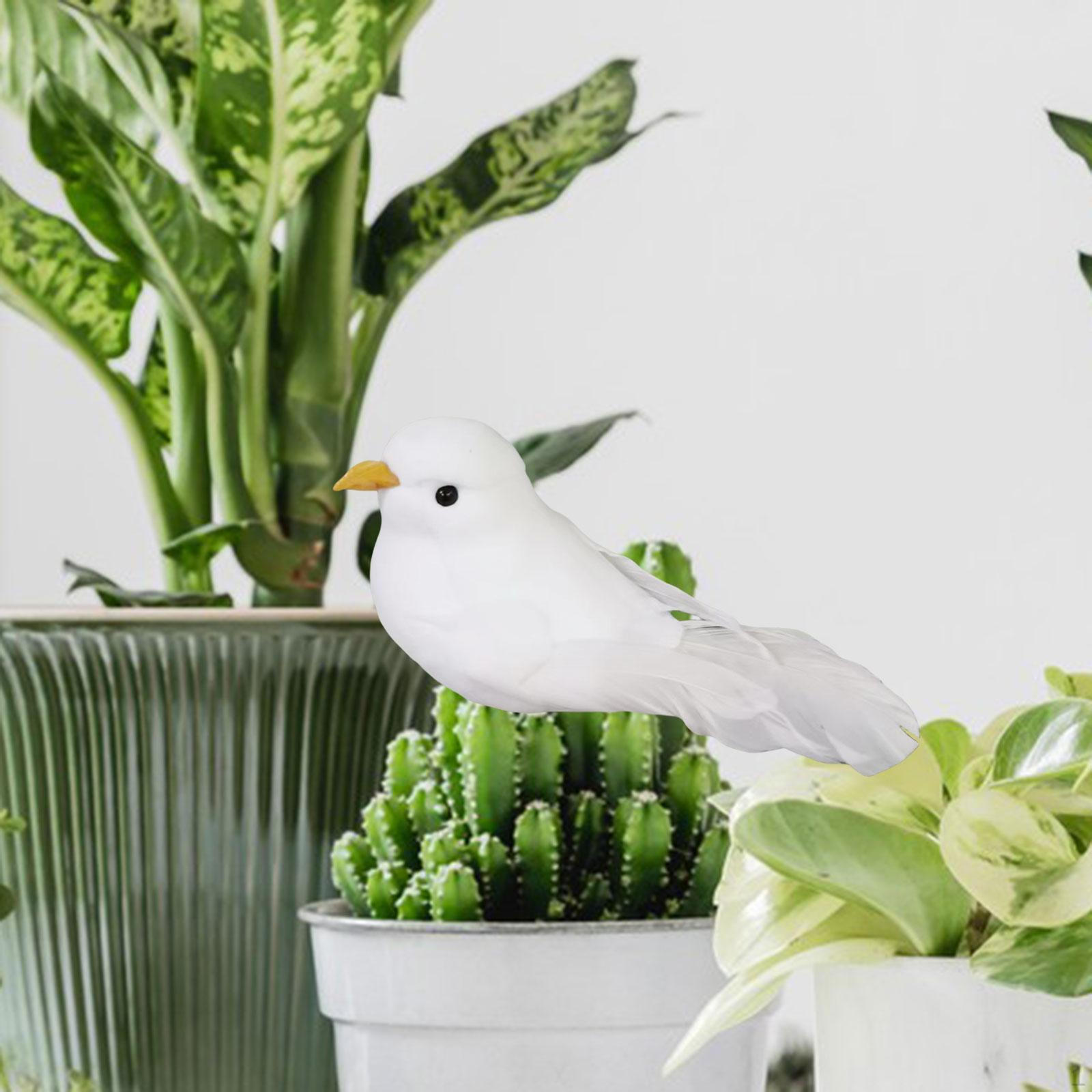 

Artificial Bird Ornaments Feathered Birds Fake Sculpture Embellishing clip