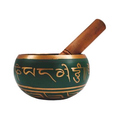 Singing Bowl with Wooden Stack, Singing Bowl and Wooden Striker Stick