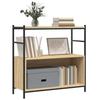 VidaXL Bibliothèque chêne sonoma 80x30x78,5cm bois d'ingénierie et fer 832794