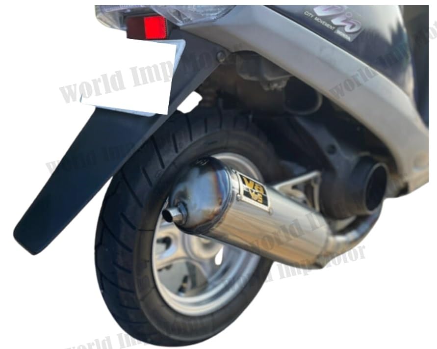 Vertikální Dio V8 Komorový tlumič pro Honda Live Dio Super Dio ZX SR SP AF18 AF25 AF27 AF28 Havajský komorový povrch Aftermarket G-Dash Nerezový