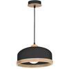 Lampa Wisząca Studio 1 E27 Czarny Wood Milagro Mlp8851