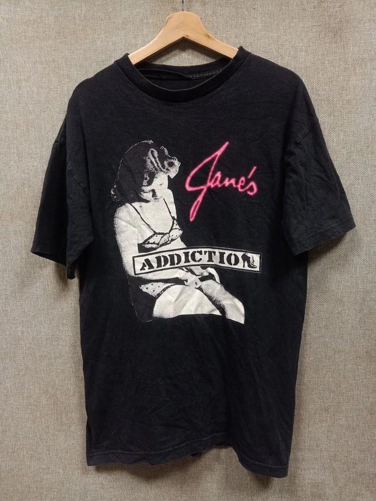 

Jane039s Addiction Band Retro Style Black Unisex Tshirt Reprint S5XL KH11092 Unisex T-Shirt S