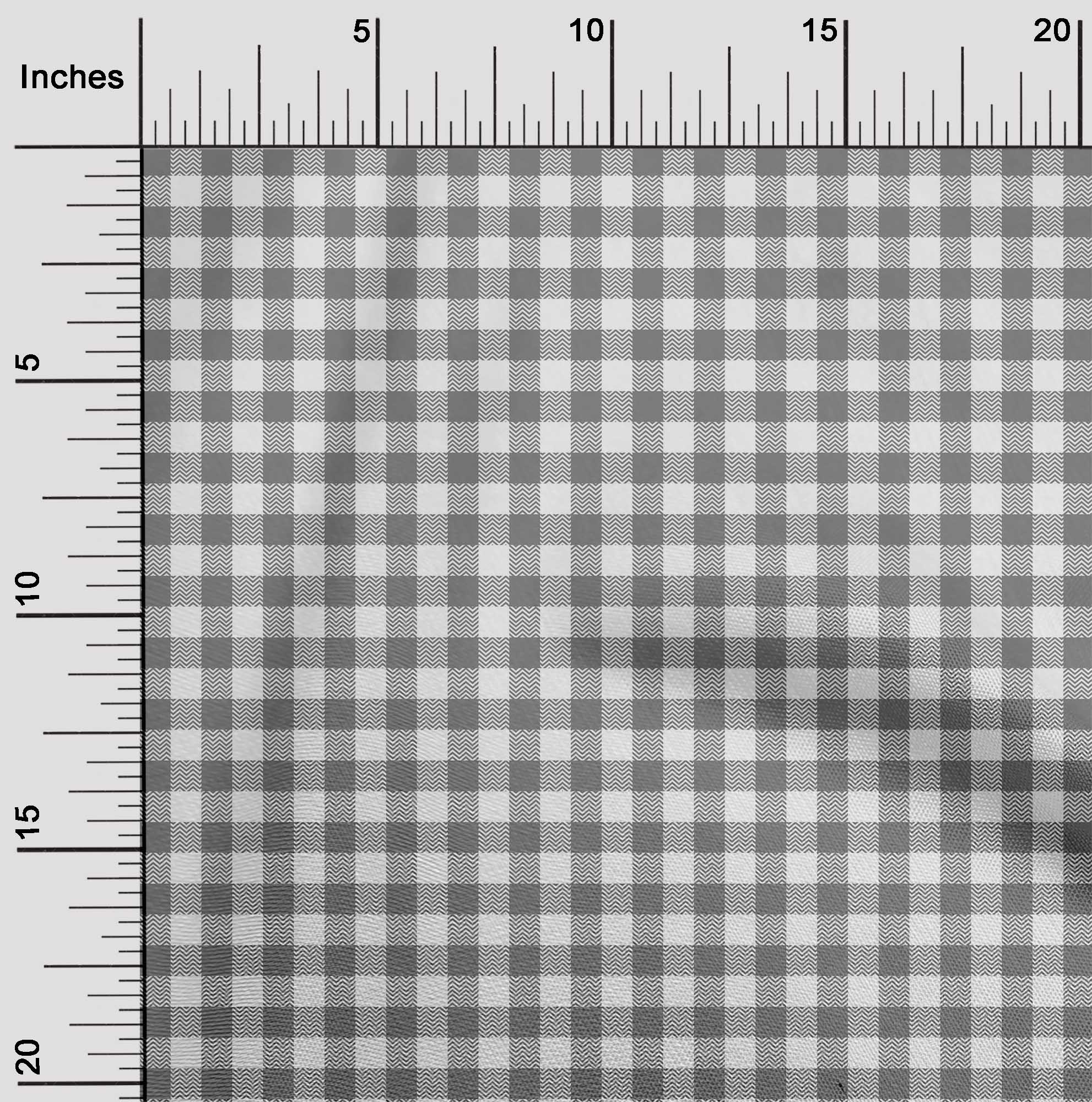 

oneOone Cotton Flex Fabric Gingham Check Print Fabric By Yard 40 Inch Wide 42 Inch - Viscose Chiffon білий