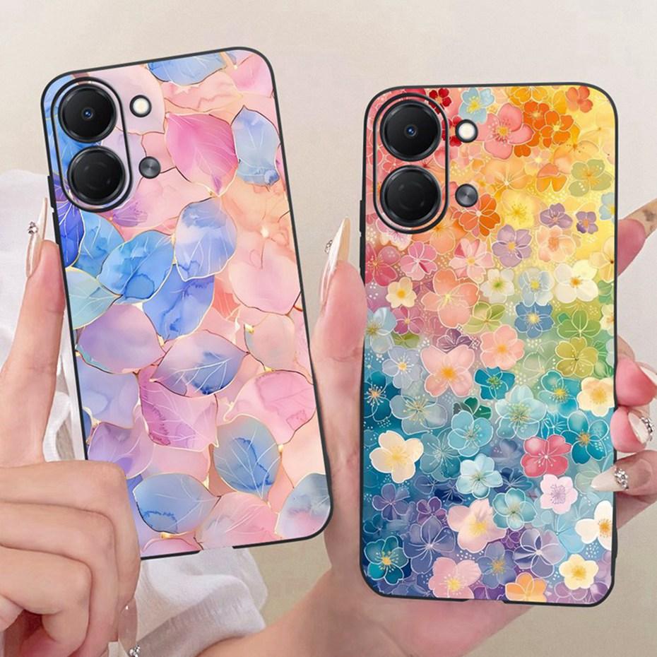Cute Printing Phone Case For Tecno Spark GO 3 KN3 Soft Black Silicone TPU Cases For Tecno Spark Go3 Covers Bumpers