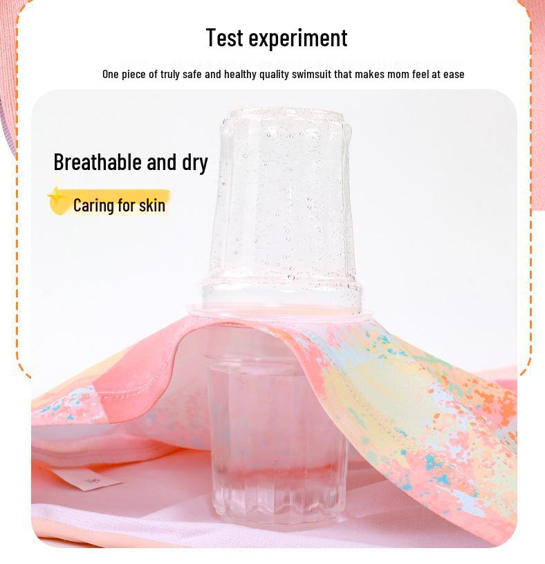 2025 New Style Girls' Swimsuit Set for Junior High Students