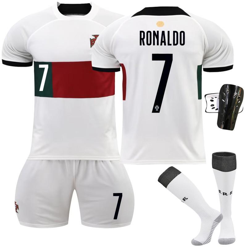 22 Away home number Luo football jersey set with original socks guard plate short sleeve World Cup