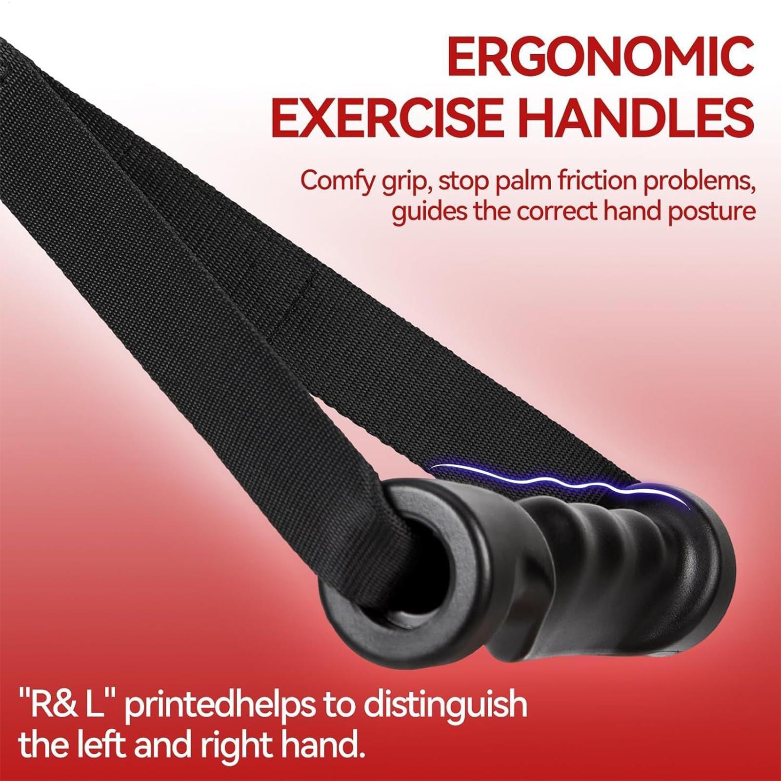 D Handle Cable Attachment Non-Slip Pilates Grip D Handle Gym Fitness Grip For Gym Doorway Garage Men Women Fitness Rowing CN