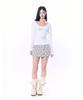 Setup Exe Star Double Button Skirt Pants / Gray