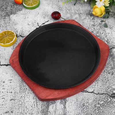 Commercial Griddle Pan Induction Cooktop Plate Fajita Iron Stovetop Cast Sizzling Griddle Skillet Set Platter Sizzle Japanese