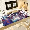 Gaming Mouse PadLarge Desk Mat AntislipStitched Edges Black and White Sketch Anime Boy  Tech Print Keyboard Mat for Gamers