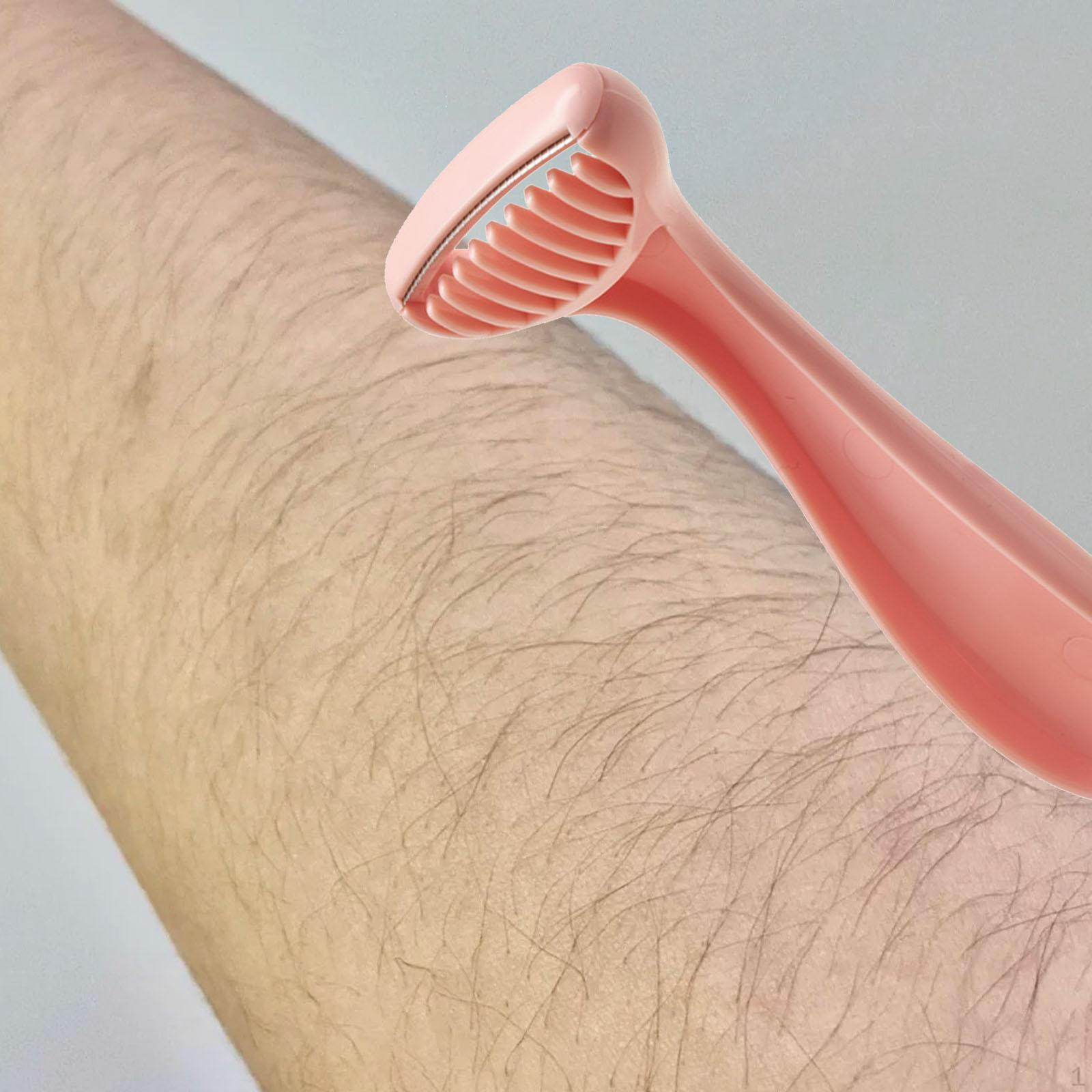 

Засіб для видалення волосся на тілі. Практичний тример для догляду за пахвами. Фіолетовий рожевий