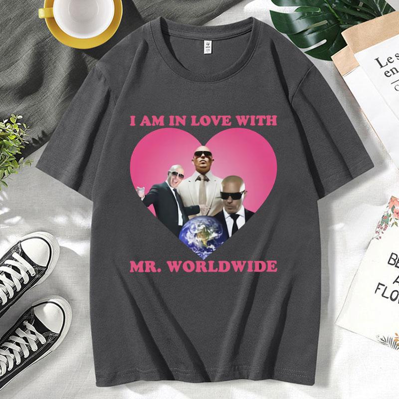 

Funny Mr Pitbull Worldwide Been There Done That Graphic T Shirts Mens Clothes Fashion Summer Vintage Harajuku T-shirt Male 2XL