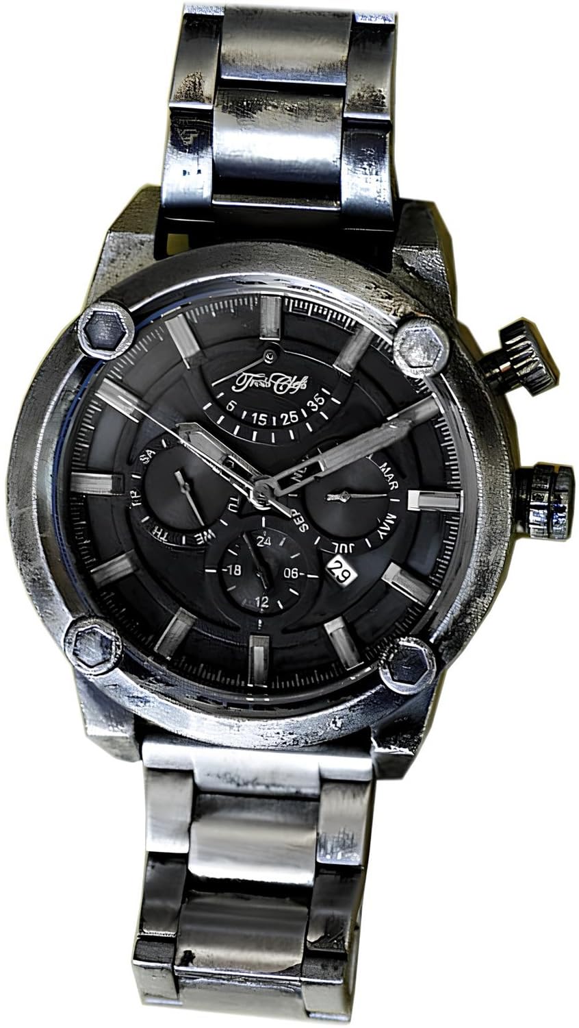 

Trois Clefs Mechanical Automatic Manual Winding Analog Japanese Movement Power Reserve Calendar Stainless Steel Strap 10 ATM Water Resistant Leather