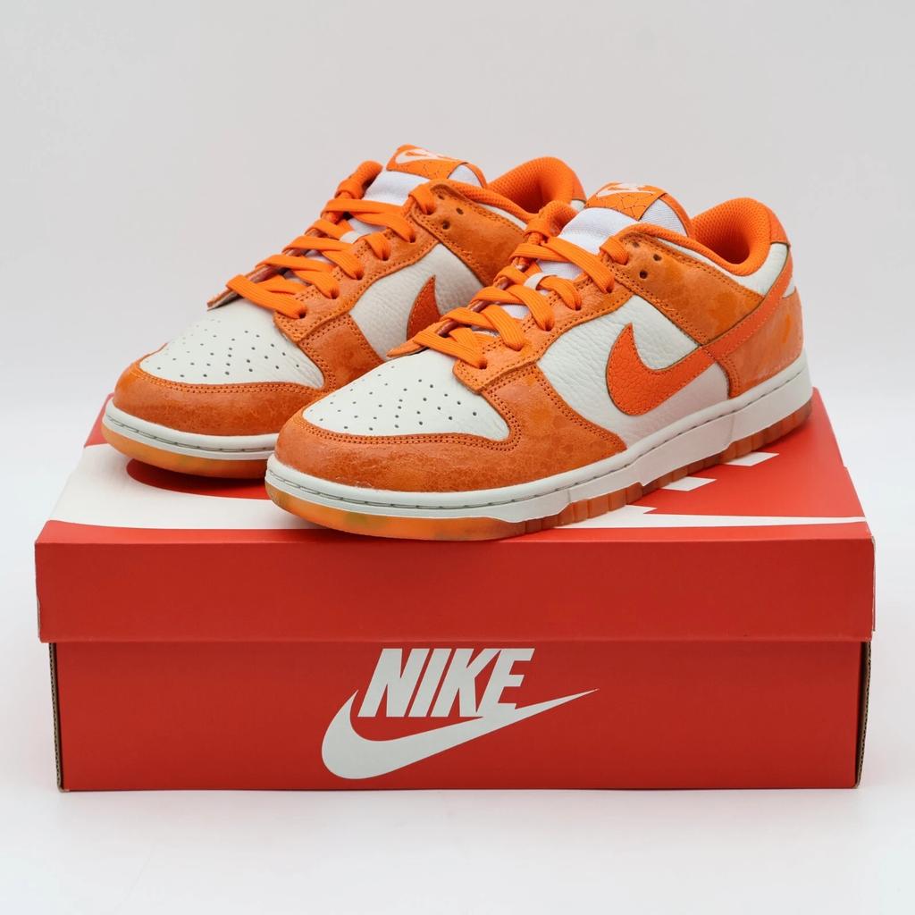 FN7773-001 Nike Dunk Low Total Orange Light Bone Safety Laser (Women's)